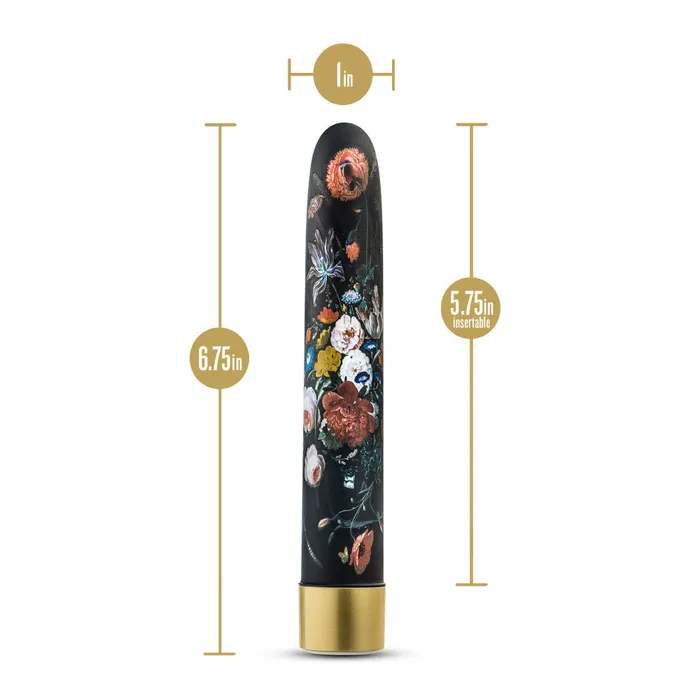 The Collection By Blush Bountiful 7 Inch Slimline GSpot Vibrator In Flora 10 RumboTech Vibration Modes Blush Vibrators