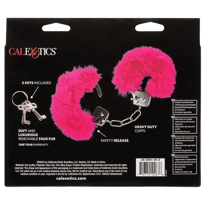 Ultra Fluffy Furry CuffsPink CAL EXOTICS Vibrators