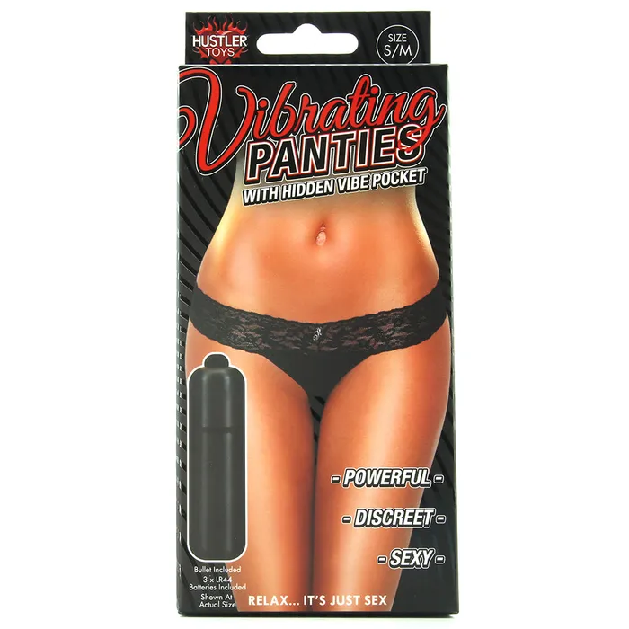 Vibrating Panties with Hidden Vibe Pocket Black M Hustler Vibrators Vibrating Panties with Hidden Vibe Pocket Black M Hustler Vibrators