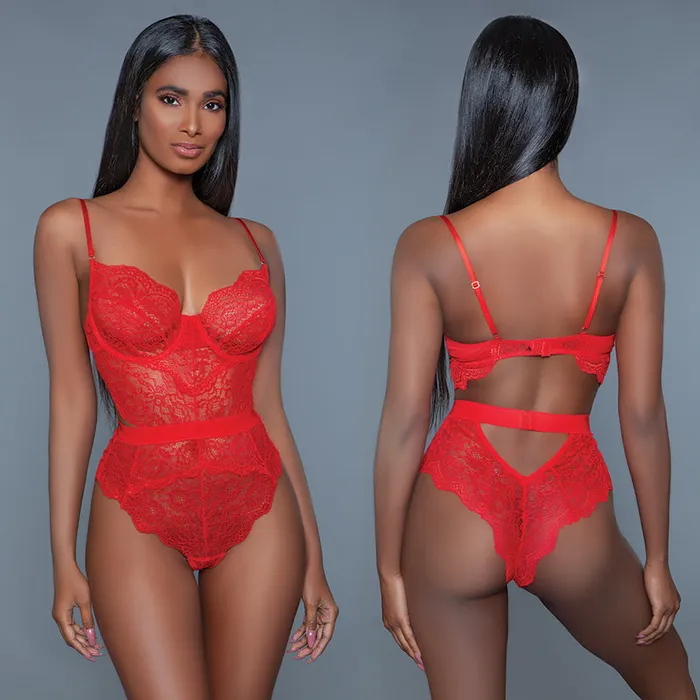 Vibrators Bewicked Bewicked Bettany BodysuitRed Large