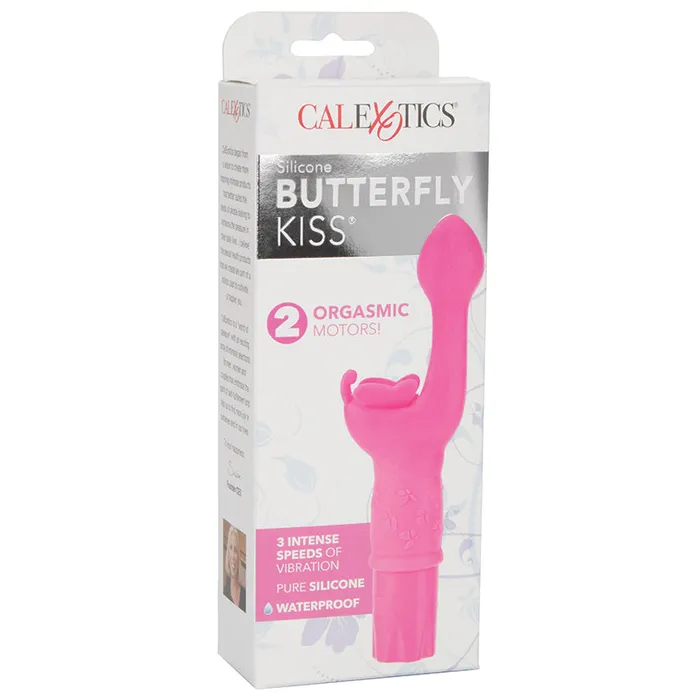Vibrators CAL EXOTICS Butterfly Kiss SiliconePink Boxed