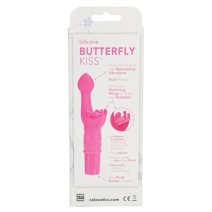 Vibrators CAL EXOTICS Butterfly Kiss SiliconePink Boxed