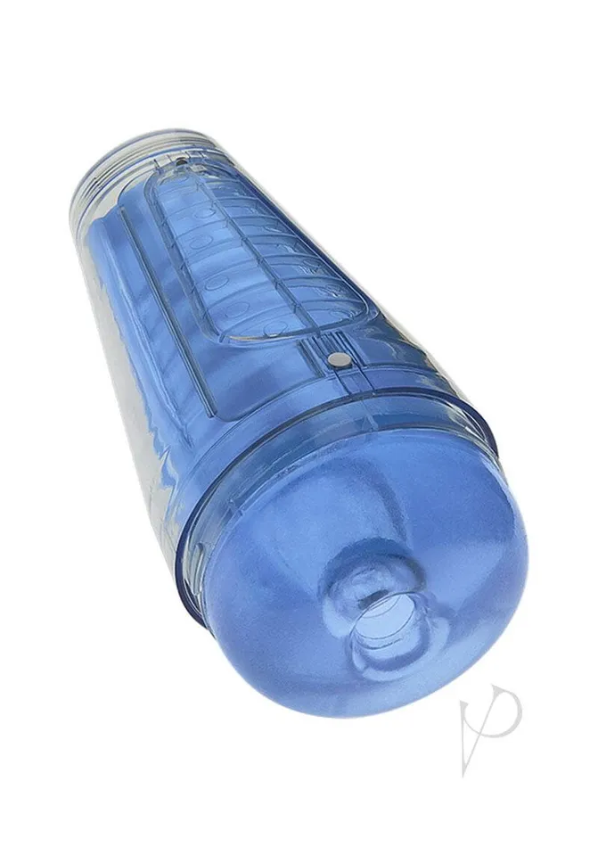 Vibrators Doc Johnson Enterprises Main Squeeze Optix Crystal Blue Visual Pleasure Redefined