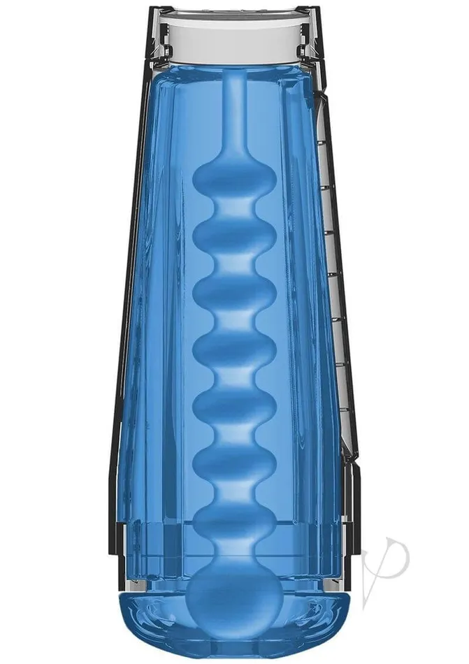 Vibrators Doc Johnson Enterprises Main Squeeze Optix Crystal Blue Visual Pleasure Redefined