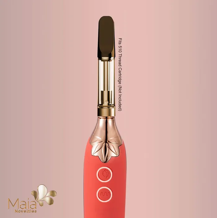 Vibrators Maia Toys Maia Toys Vaporator Worlds First Smokable Vibrator Pink Silicone Rechargeable Waterproof