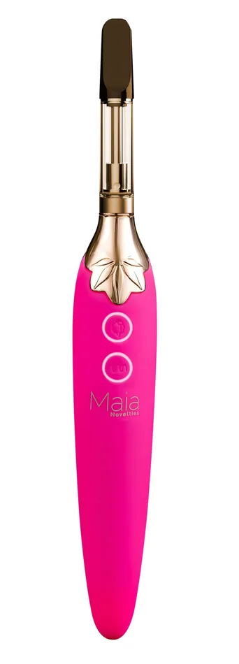 Vibrators Maia Toys Maia Toys Vaporator Worlds First Smokable Vibrator Pink Silicone Rechargeable Waterproof