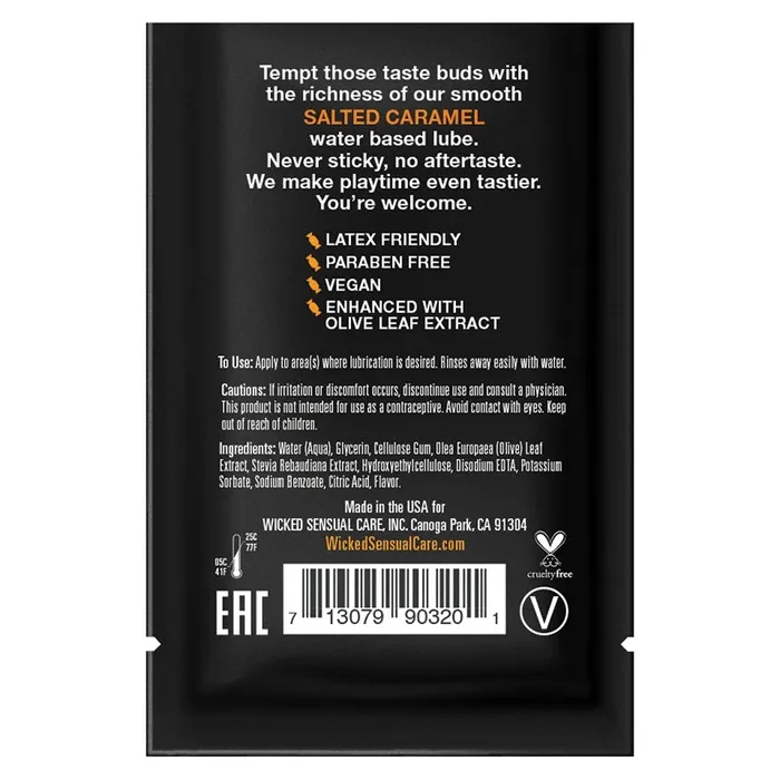 Vibrators WICKED SENSUAL Wicked Aqua Salted Caramel Foil 3ml