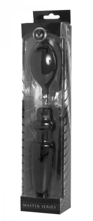 XR Brands Male Sex Toys Master Series Expander Inflatable Anal Plug with Pump Explore Limitless Pleasure