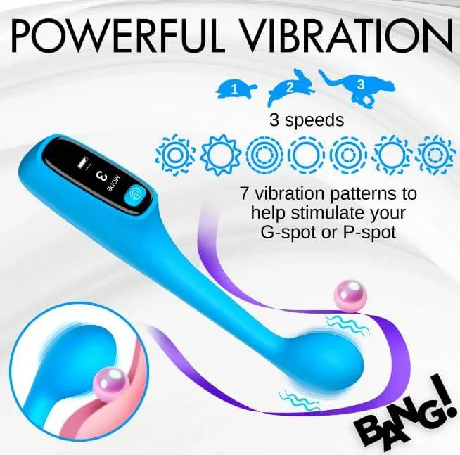 XR Brands Vibrators Digital GSpot Vibrator 3 Speeds 7 Vibration Patterns LED Screen