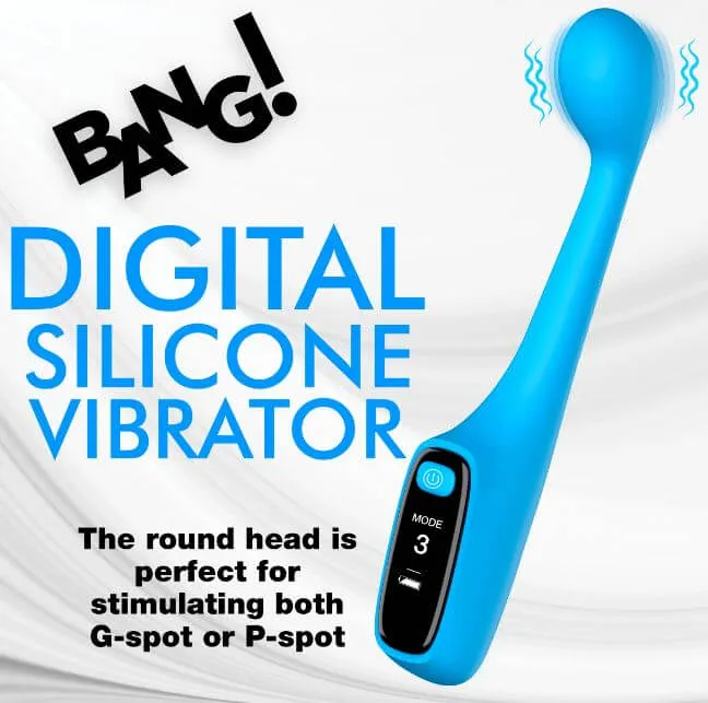 XR Brands Vibrators Digital GSpot Vibrator 3 Speeds 7 Vibration Patterns LED Screen