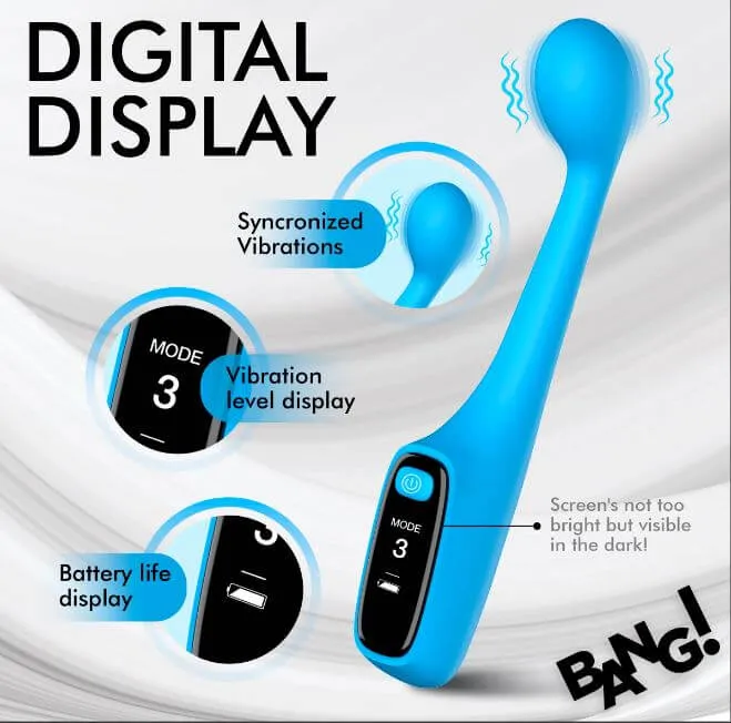 XR Brands Vibrators Digital GSpot Vibrator 3 Speeds 7 Vibration Patterns LED Screen