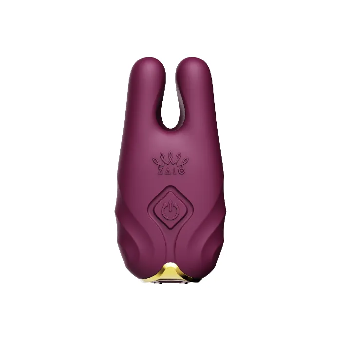 ZALO Nave Vibrating Nipple Clamps Velvet Purple ZALO Vibrators
