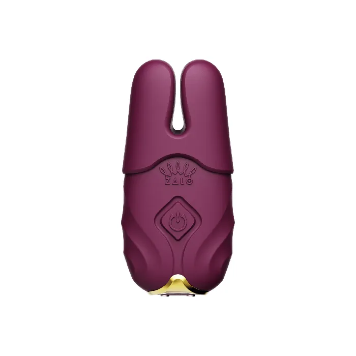 ZALO Nave Vibrating Nipple Clamps Velvet Purple ZALO Vibrators