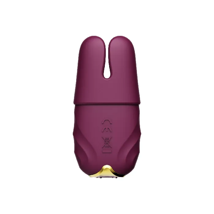 ZALO Nave Vibrating Nipple Clamps Velvet Purple ZALO Vibrators