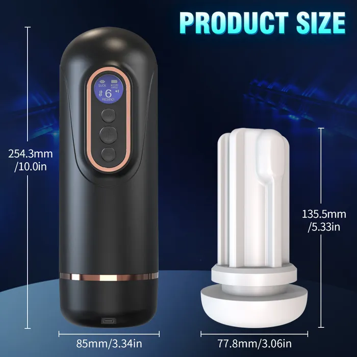 2024 Amazing 5in1 telescopic Electric sucker heating Voice Male Masturbation Cup honeysx Male Sex Toys
