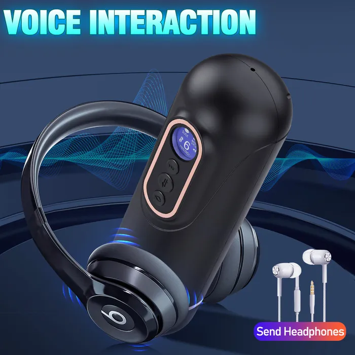 2024 Amazing 5in1 telescopic Electric sucker heating Voice Male Masturbation Cup honeysx Male Sex Toys