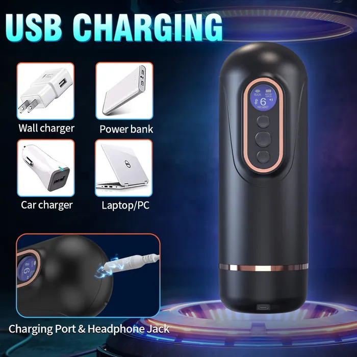 2024 Amazing 5in1 telescopic Electric sucker heating Voice Male Masturbation Cup honeysx Male Sex Toys