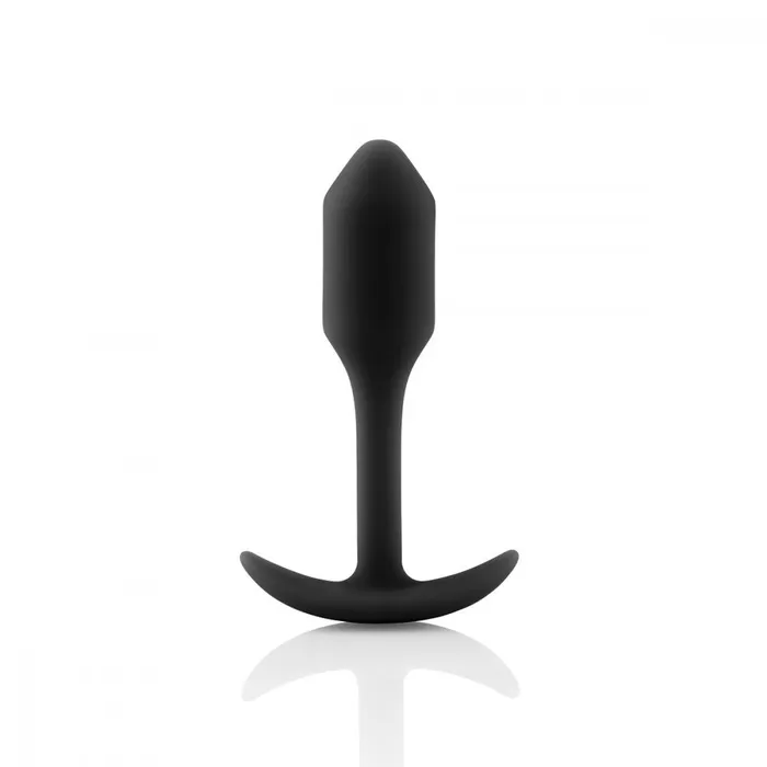 Anal BVibe Snug Plug 1 Small Weighted Plug in Black BVibe