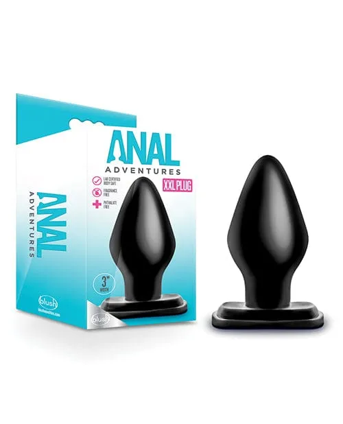 Anal Blush Novelties Blush Anal Adventures XXL Plug Black