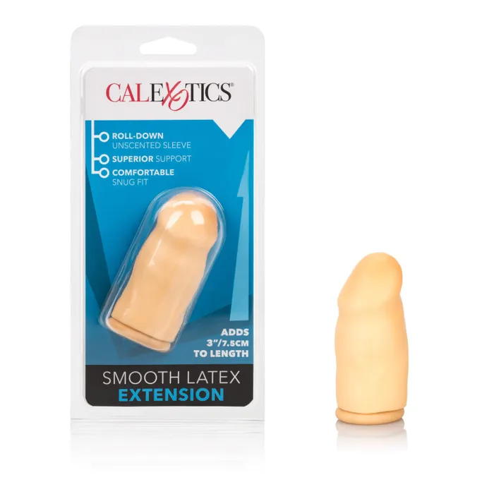 Anal CalExotics 3 Inch Smooth Latex Extension Ivory Anal CalExotics 3 Inch Smooth Latex Extension Ivory