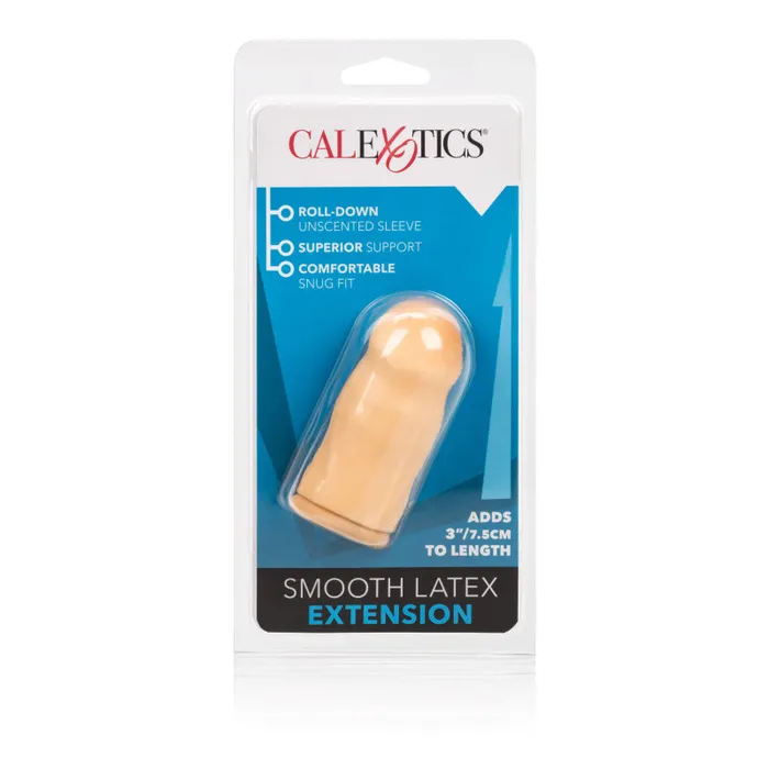 Anal CalExotics 3 Inch Smooth Latex Extension Ivory Anal CalExotics 3 Inch Smooth Latex Extension Ivory