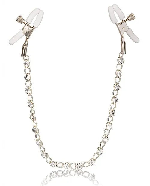 Anal CalExotics Nipple Play Crystal Nipple Clamps Clear