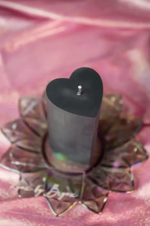 Anal For Play Drip Pillar Candle in Black Kynx by Brynx
