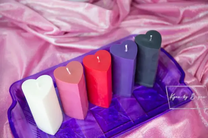 Anal For Play Drip Pillar Candle in Black Kynx by Brynx