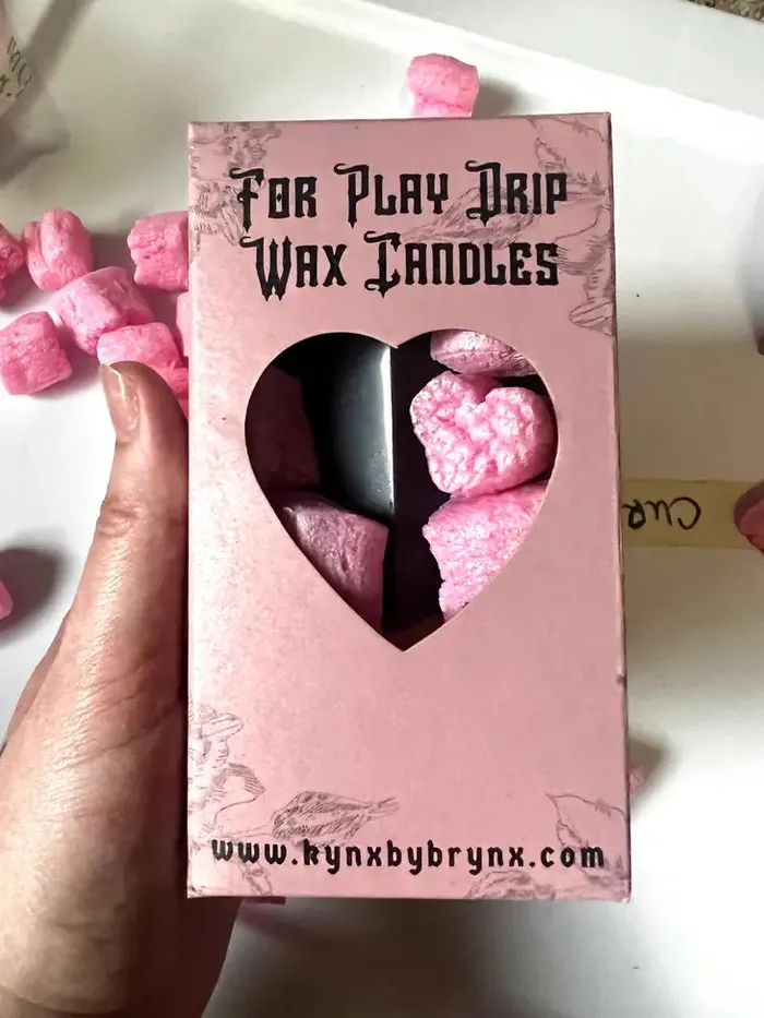 Anal For Play Drip Pillar Candle in Black Kynx by Brynx
