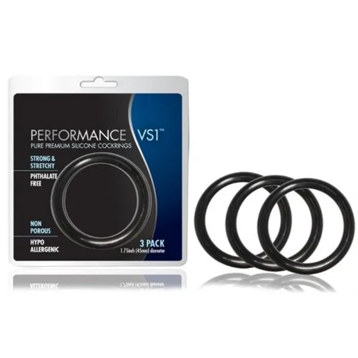 Blush Novelties Performance Rings Vs1 Medium Black Anal