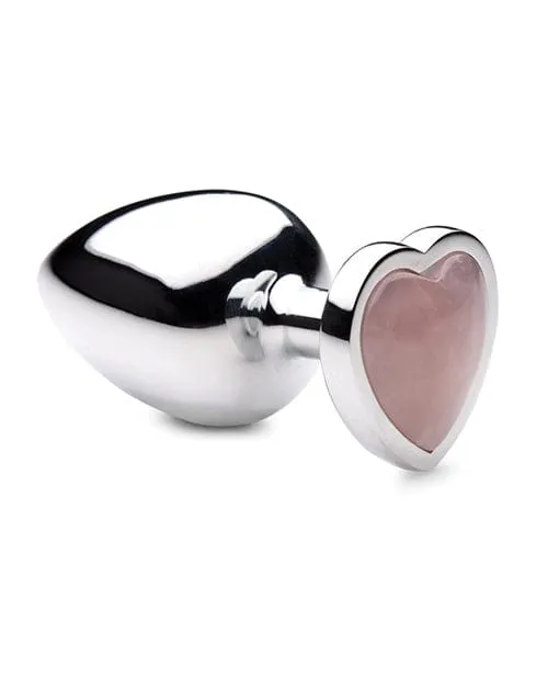 Booty Sparks Anal Booty Sparks Gemstones Rose Quartz Heart Anal Plug