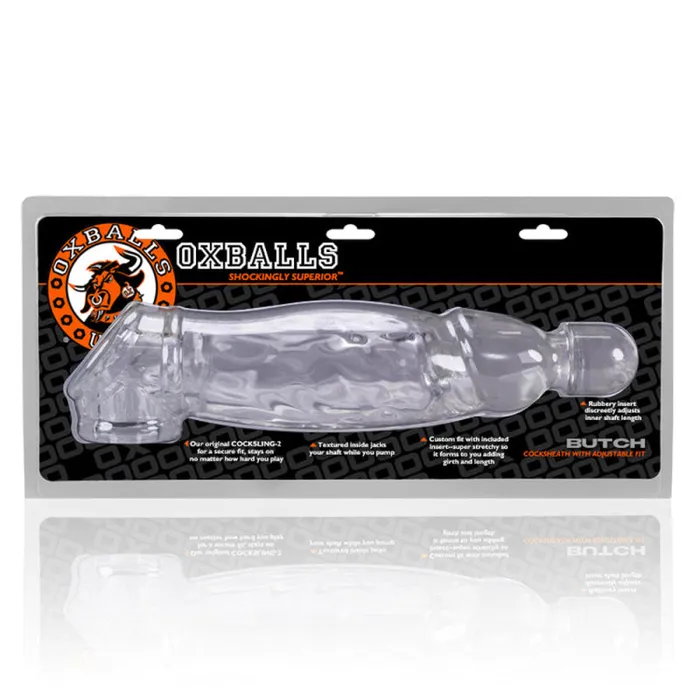 Butch Veiny Cocksheath Clear Oxballs Dildos Butch Veiny Cocksheath Clear Oxballs Dildos