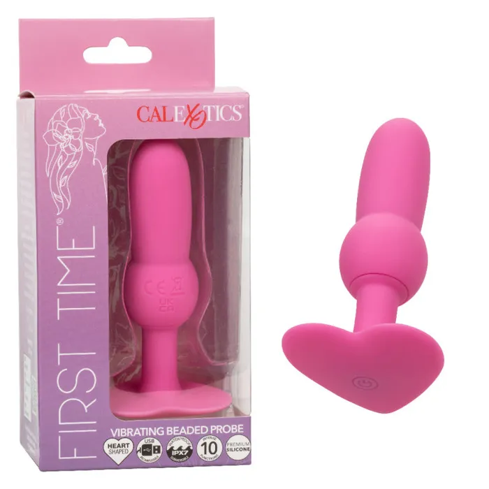Calexotics Anal First Time Vibrating Beaded Probe Pink