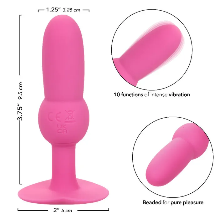 Calexotics Anal First Time Vibrating Beaded Probe Pink Calexotics Anal First Time Vibrating Beaded Probe Pink