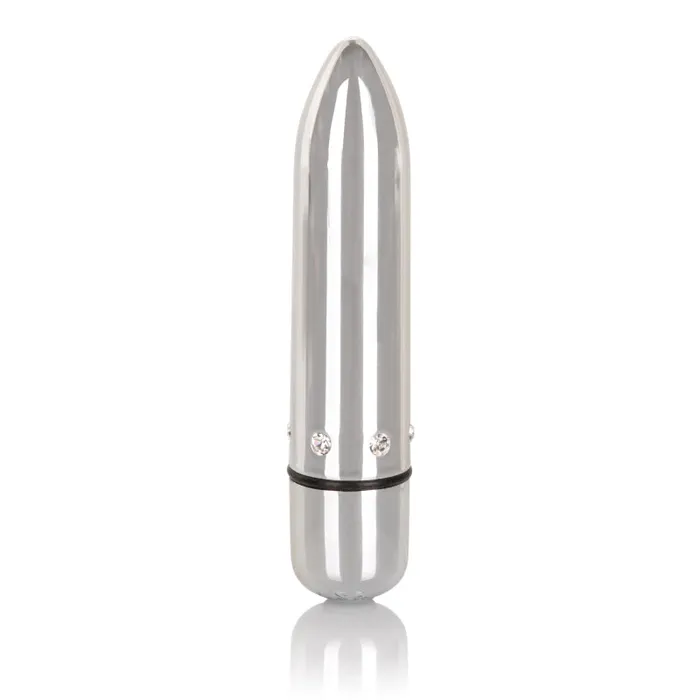 CalExotics Female Sex Toys Crystal High Intensity Bullet Silver CalExotics Female Sex Toys Crystal High Intensity Bullet Silver