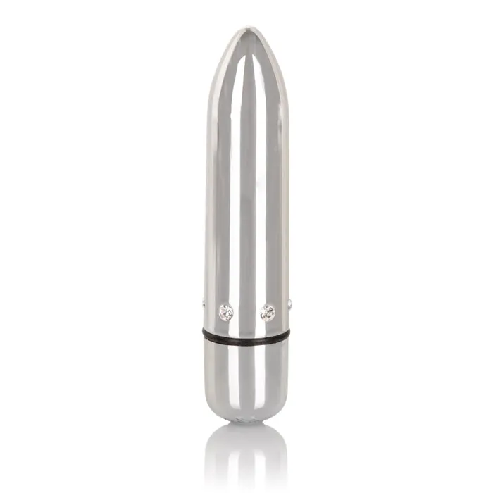 CalExotics Female Sex Toys Crystal High Intensity Bullet Silver CalExotics Female Sex Toys Crystal High Intensity Bullet Silver