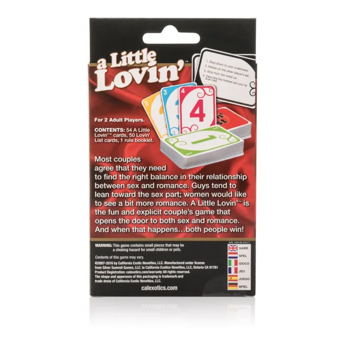 CalExotics Games A Little Lovin Game CalExotics Games A Little Lovin Game