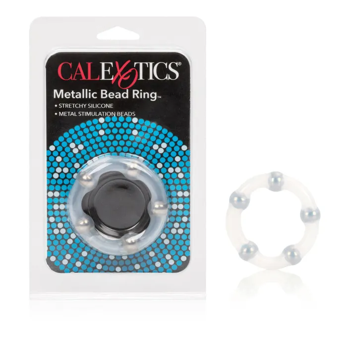 CalExotics Male Sex Toys Metallic Bead Ring