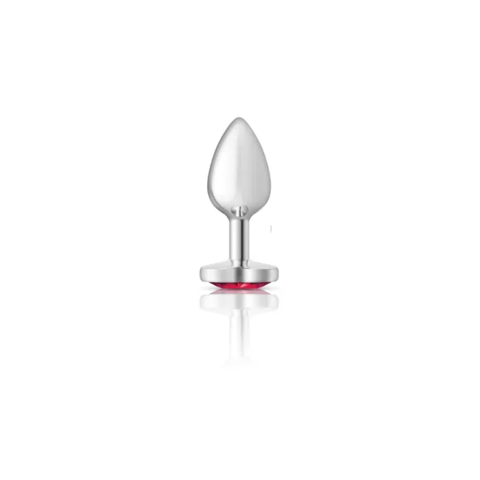 Cheeky Charms Silver Metal Butt Plug Heart Bright Pink Small Viben Anal Cheeky Charms Silver Metal Butt Plug Heart Bright Pink Small Viben Anal