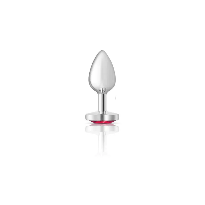 Cheeky Charms Silver Metal Butt Plug Heart Bright Pink Small Viben Anal Cheeky Charms Silver Metal Butt Plug Heart Bright Pink Small Viben Anal