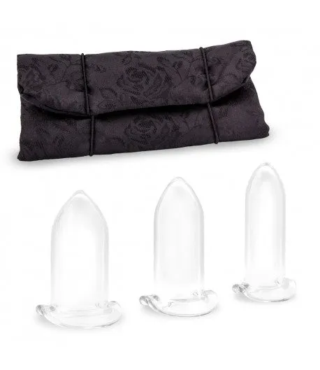Crystal Delights Dildos Crystal Delights Glass Dilator Set 3Piece
