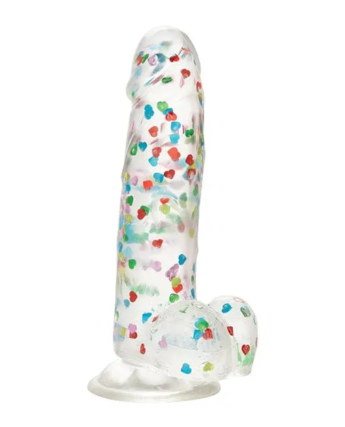 Dildos CalExotics Naughty Bits I Love Dick Heart Filled Dong Multicolor Dildos CalExotics Naughty Bits I Love Dick Heart Filled Dong Multicolor