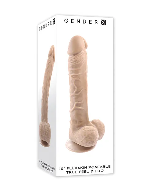 Dildos Gender X Flexskin Poseable True Feel 10 inch Dildo Light Gender X