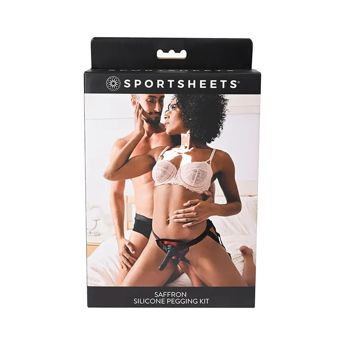 Dildos Sportsheets Pegging Kit The Sportsheets Saffron Pegging Kit With 5 in Dildo