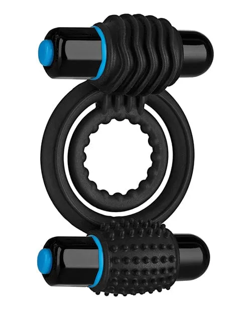 Doc Johnson Couples OptiMALE Vibrating Double C Ring Black Doc Johnson Couples OptiMALE Vibrating Double C Ring Black