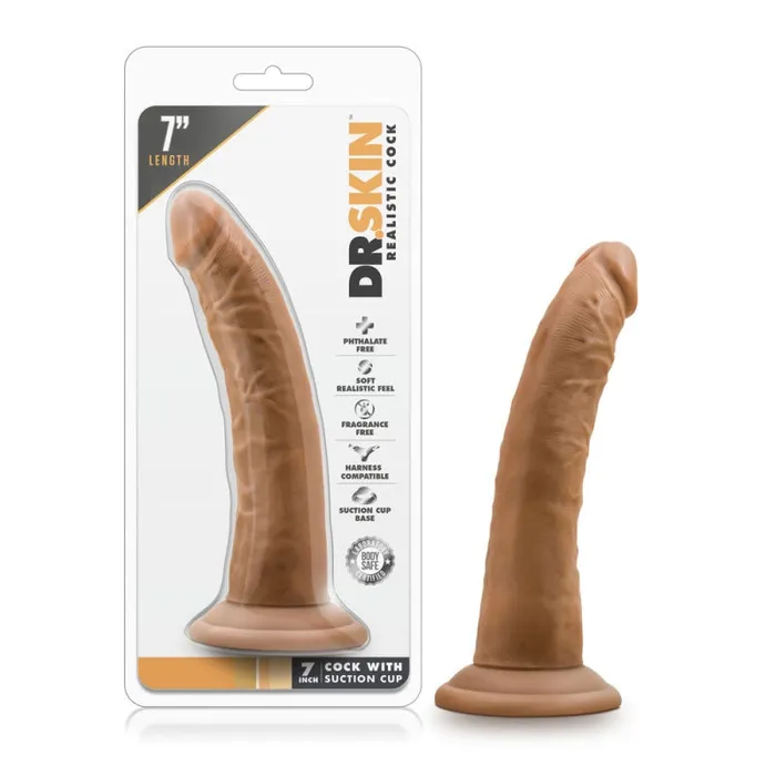 Dr Skin 7 Inch Cock With Suction Cup Mocha Blush Novelties Female Sex Toys Dr Skin 7 Inch Cock With Suction Cup Mocha Blush Novelties Female Sex Toys