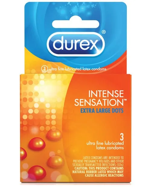 Durex Intense Sensation Condom Box Of 3 Durex Anal