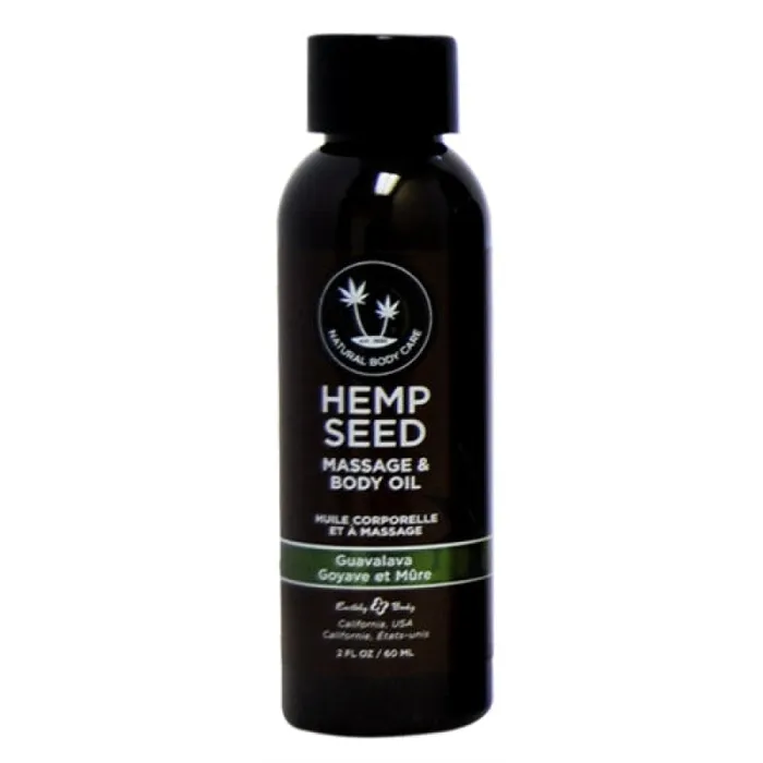 Earthly Body Hemp Seed Massage Oil 2 Fl Oz Guavalava Couples Earthly Body Hemp Seed Massage Oil 2 Fl Oz Guavalava Couples