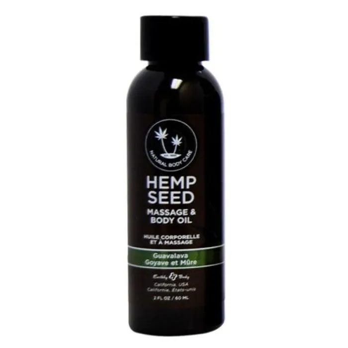 Earthly Body Hemp Seed Massage Oil 2 Fl Oz Guavalava Couples Earthly Body Hemp Seed Massage Oil 2 Fl Oz Guavalava Couples