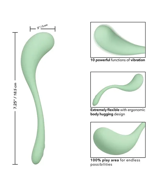 Elle Liquid Silicone Wand Green CalExotics Female Sex Toys Elle Liquid Silicone Wand Green CalExotics Female Sex Toys
